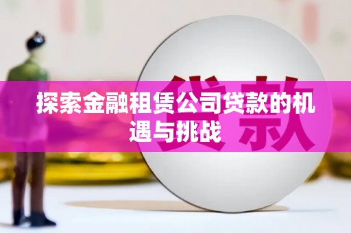 双湖探索金融租赁公司贷款的机遇与挑战
