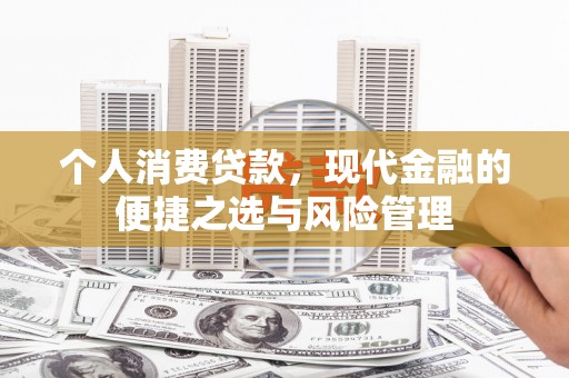 双湖个人消费贷款，现代金融的便捷之选与风险管理