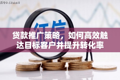 双湖贷款推广策略，如何高效触达目标客户并提升转化率
