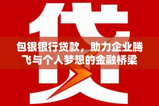 双湖包银银行贷款，助力企业腾飞与个人梦想的金融桥梁