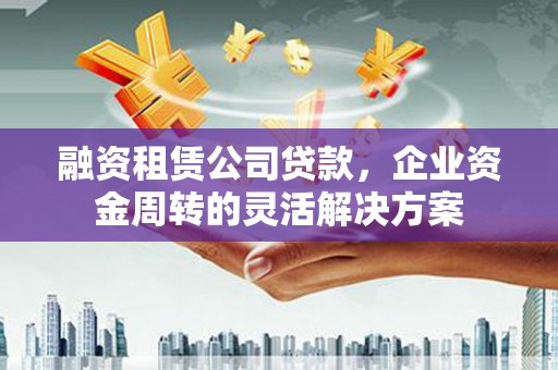双湖融资租赁公司贷款，企业资金周转的灵活解决方案
