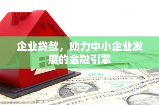 双湖企业贷款，助力中小企业发展的金融引擎
