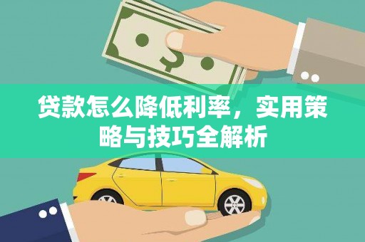 双湖贷款怎么降低利率，实用策略与技巧全解析