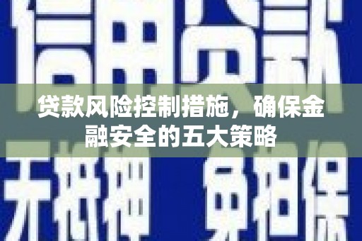 双湖贷款风险控制措施，确保金融安全的五大策略