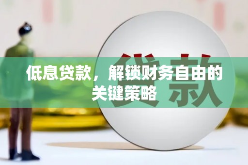 双湖低息贷款，解锁财务自由的关键策略