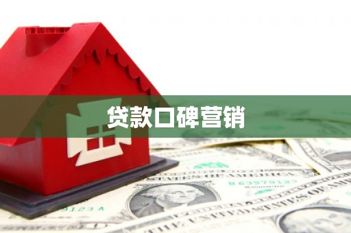 双湖贷款口碑营销
